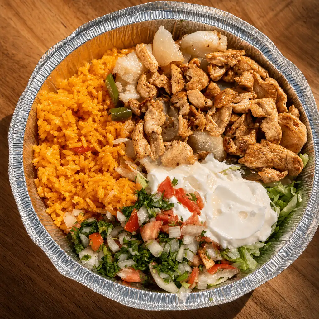 Lunch Baked Potato with Chicken.
