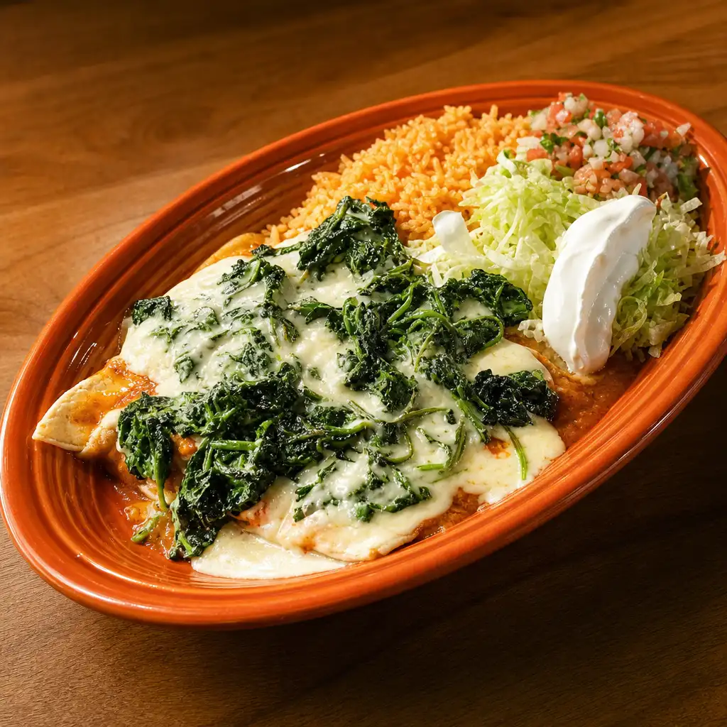 Spinach Enchiladas.